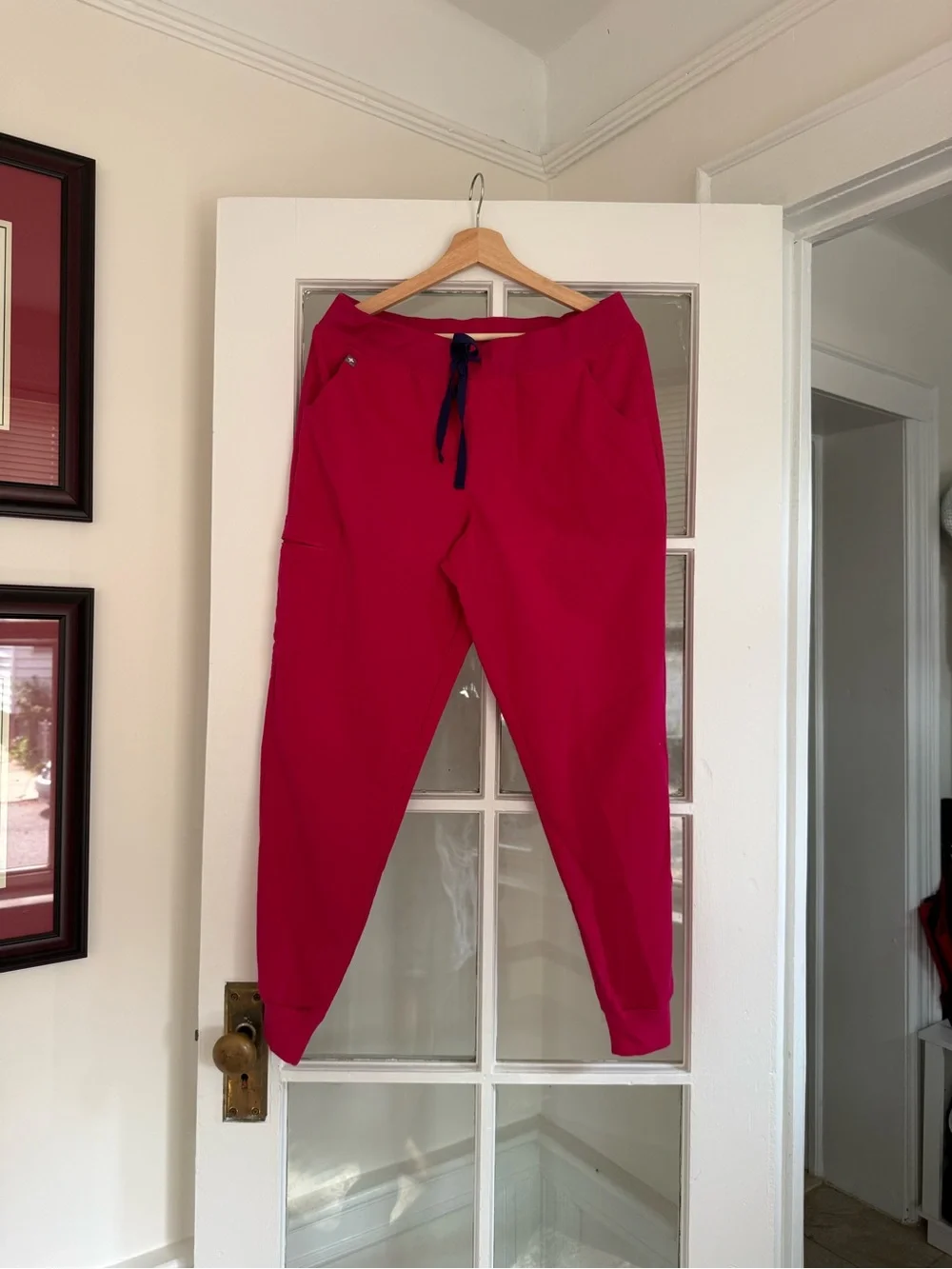 Women’s Pink Jogger Pants with Drawstring